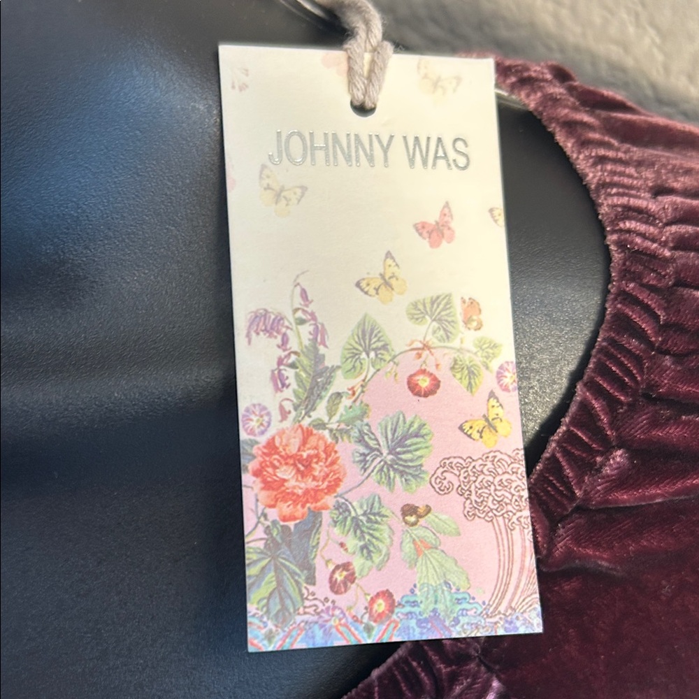 NWT Johnny Was Plum and Pink Embroidered Blouse - Picture 2 of 5